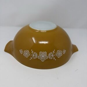 VTG Pyrex Butterfly Gold Cinderella Mixing Bowl Ovenware #444 4 QT No Lid